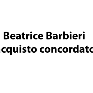 Beatrice Barbieri acquisto concordato